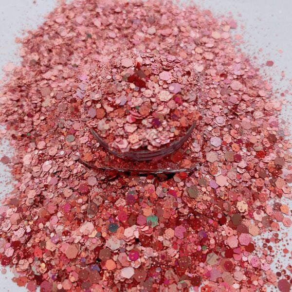 Epoksi Chunky Glitters Rose 4 gr
