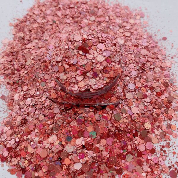 Epoksi Chunky Glitters Rose 4 gr
