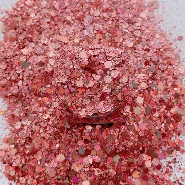 Epoksi Chunky Glitters Rose 4 gr