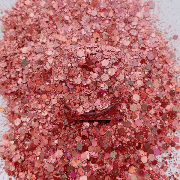 Epoksi Chunky Glitters Rose 4 gr