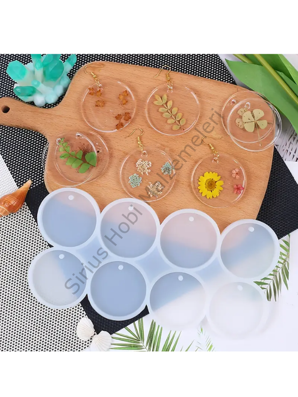 Epoksi 5 cm Çoklu Kolye Anahtarlık Magnet Silikon Kalıbı