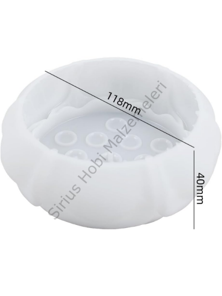 Epoksi Mum Alçı Lotus Tütsülük Silikon Kalıbı