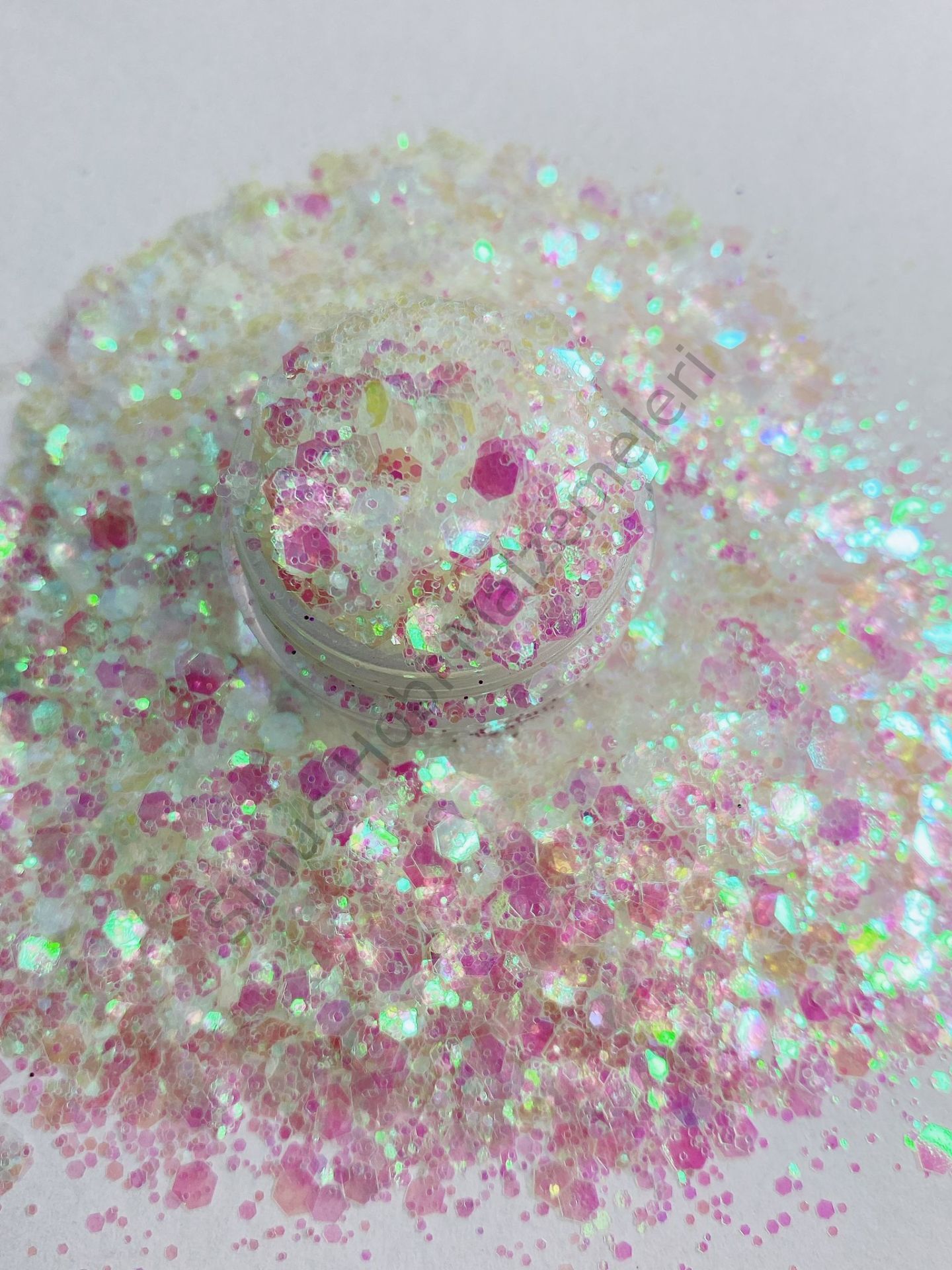 Epoksi Chunky Glitters White3  4 gr