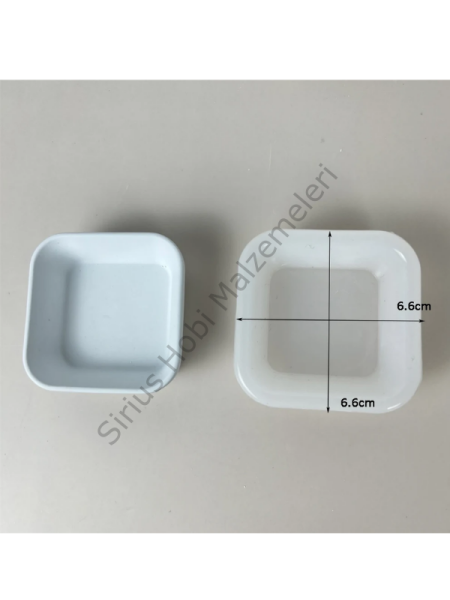 Epoksi Mum Alçı Kare Kase Kalıbı
