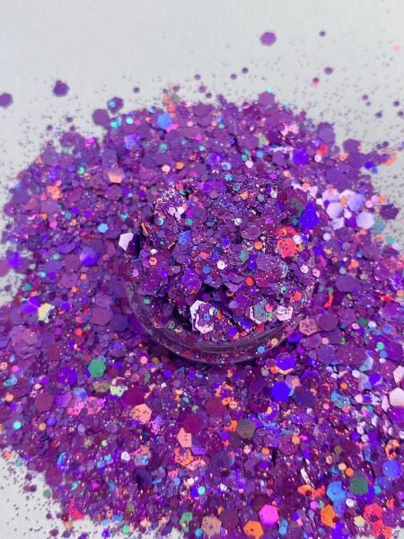 Epoksi Chunky Glitters Lila2  4 gr