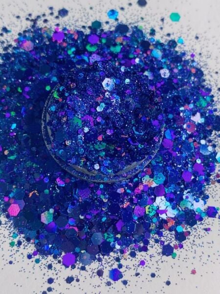 Epoksi Chunky Glitters Dark Blue 4 gr