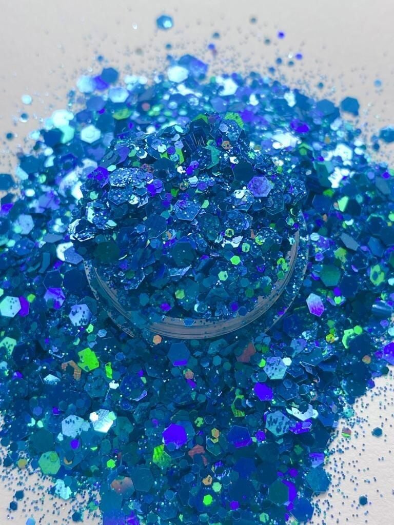 Epoksi Chunky Glitters Turkuaz 4gr