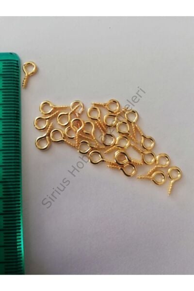 5x10 mm Anahtarlık Epoksi Kolye Takı Çivisi 100 adet Gold - Silver - Rose