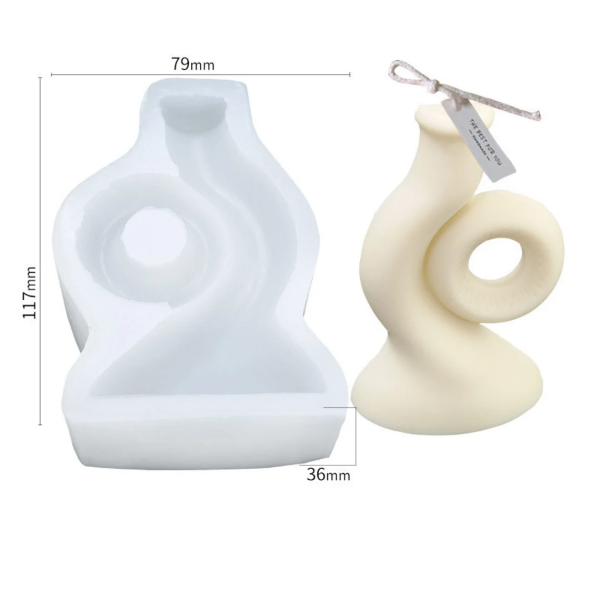 Epoksi Salyangoz Mum Kalıbı 11 cm