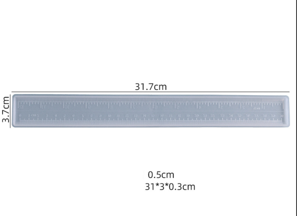 Epoksi 30 cm Cetvel Silikon Kalıbı