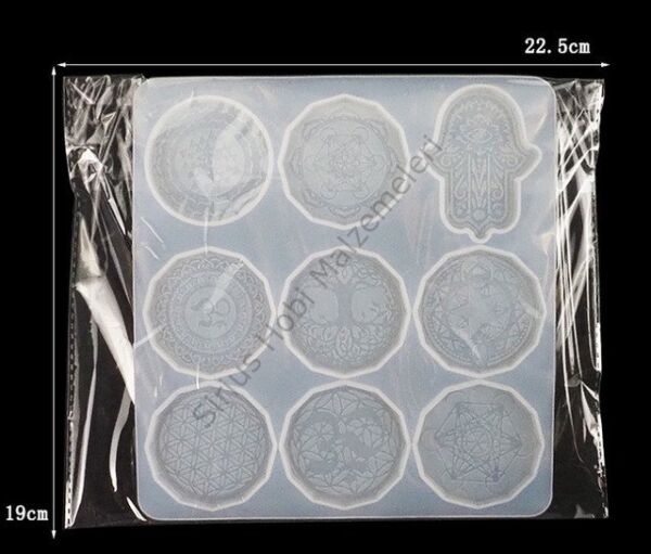 Epoksi Reçine 7 Çakra Silikon Kalıbı