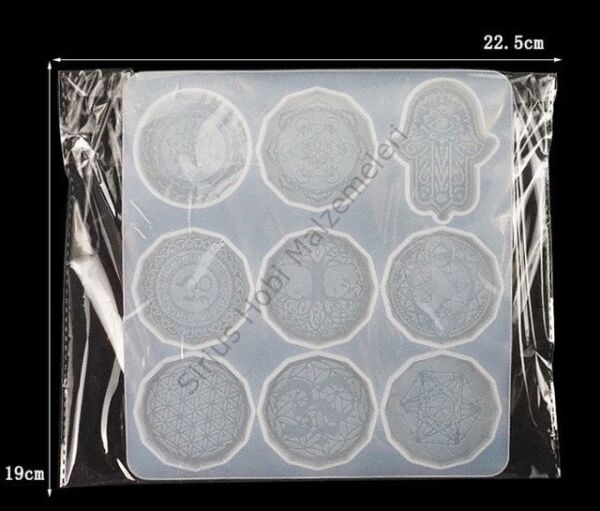 Epoksi Reçine 7 Çakra Silikon Kalıbı