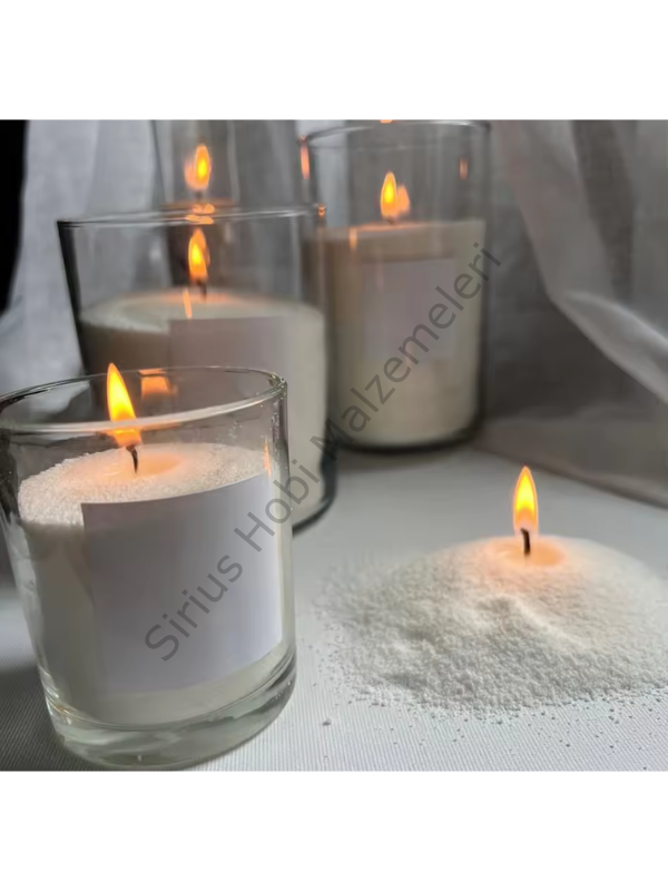 İnci Tozu Balmumu 250 gr 6 adet Fitil İle Gönderilir