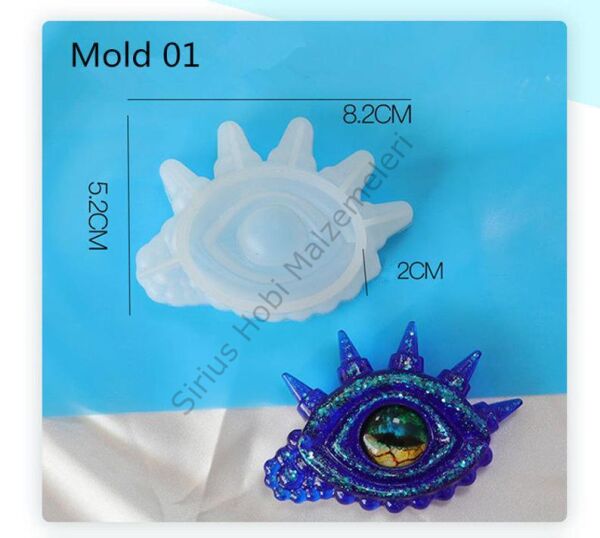 Epoksi Devil Şeytani Gözler Kalıbı