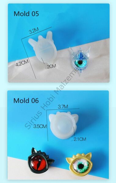 Epoksi Devil Şeytani Gözler Kalıbı