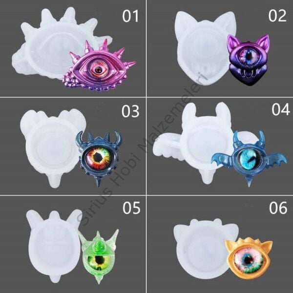 Epoksi Devil Şeytani Gözler Kalıbı