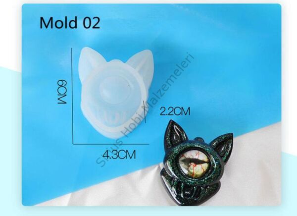 Epoksi Devil Şeytani Gözler Kalıbı