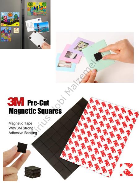 3mm Yapışkanlı Magnet Mıknatısı 1.5x1.5 cm 30 adet