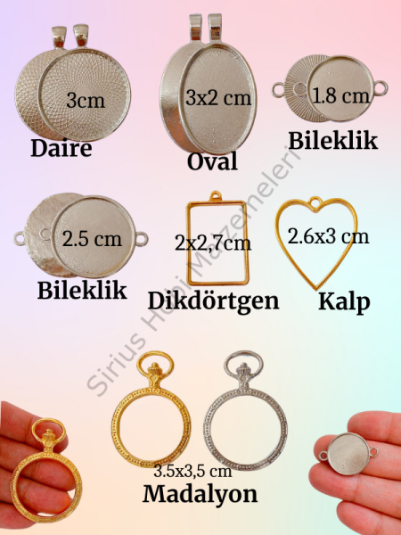 Epoksi Reçine Kolye Bileklik Aparatları 1 Adet