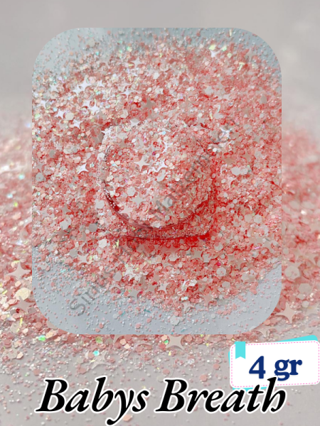 Epoksi- Mum-Makyaj-Tırnak-Sabun Simi Pulu Glitter Baby's Breath 4 gr