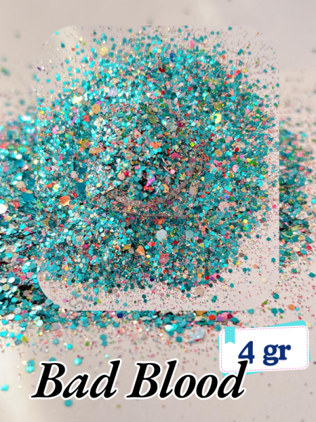 Epoksi- Mum-Makyaj-Tırnak-Sabun Simi Pulu Glitter Bad Blood 4 gr