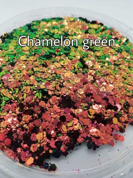 Epoksi Chunky  Glitters Chamelon Green 4 gr