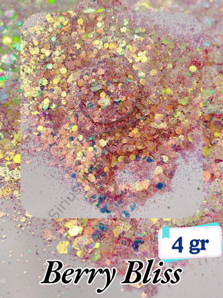 Epoksi- Mum-Makyaj-Tırnak-Sabun Simi Pulu Glitter Berry Bliss 4 gr