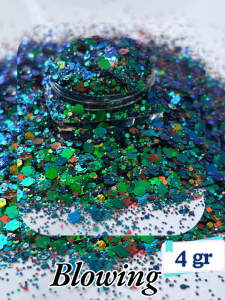 Epoksi- Mum-Makyaj-Tırnak-Sabun Simi Pulu Glitter Blowing 4 gr