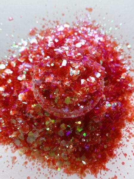 Epoksi Chunky Glitters Rasperry Red 4 gr