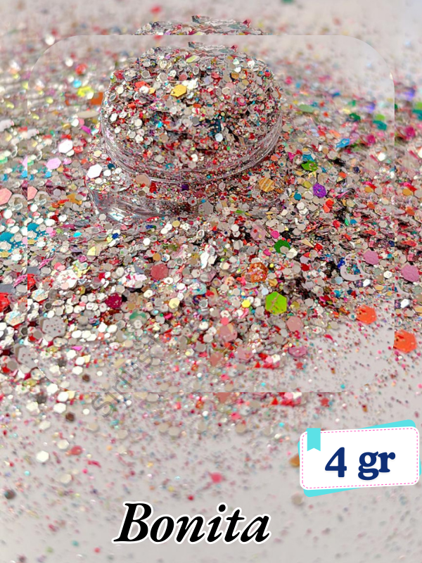 Epoksi- Mum-Makyaj-Tırnak-Sabun Simi Pulu Glitter Bonita 4 gr