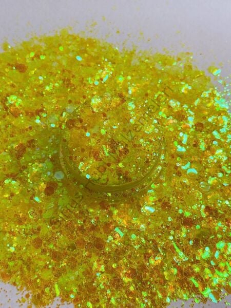 Epoksi Chunky Glitters Dark Yellow 4 gr