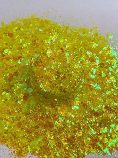 Epoksi Chunky Glitters Dark Yellow 4 gr