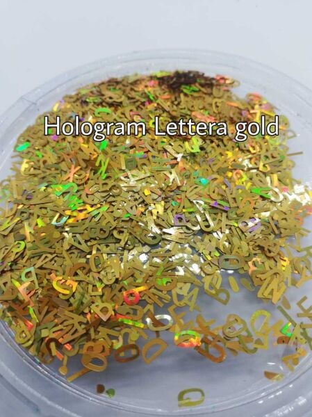 Epoksi Hologram Harfler Gold 5gr