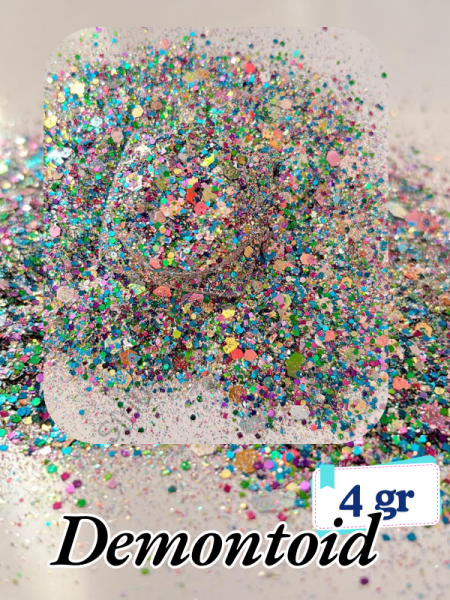 Epoksi- Mum-Makyaj-Tırnak-Sabun Simi Pulu Glitter Demontoid 4 gr