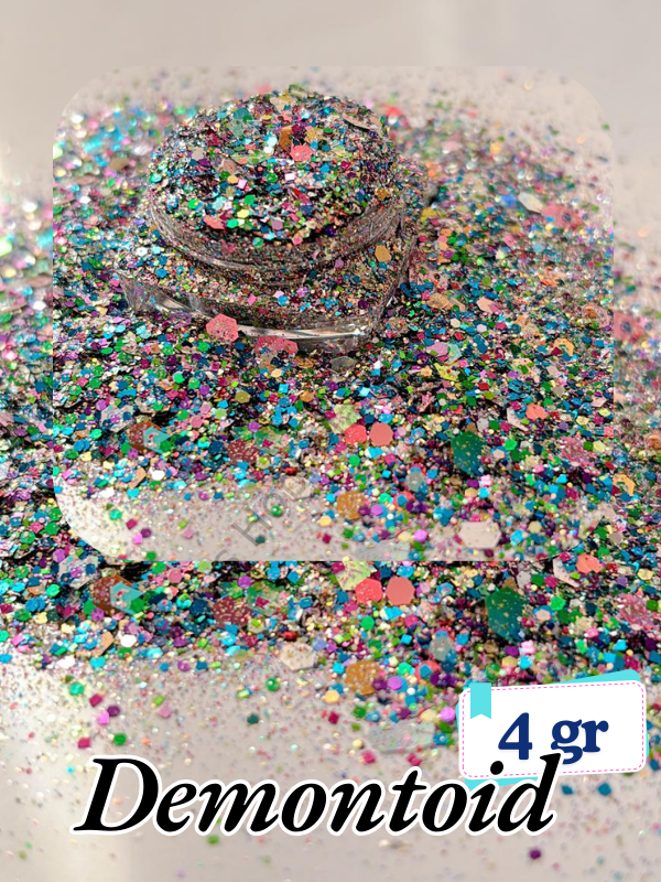 Epoksi- Mum-Makyaj-Tırnak-Sabun Simi Pulu Glitter Demontoid 4 gr