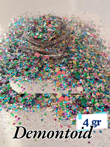 Epoksi- Mum-Makyaj-Tırnak-Sabun Simi Pulu Glitter Demontoid 4 gr