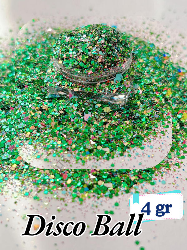 Epoksi- Mum-Makyaj-Tırnak-Sabun Simi Pulu Glitter Disco ball 4 gr