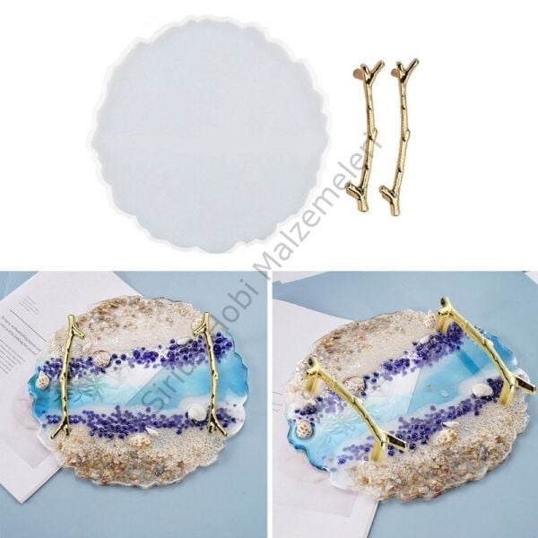 Epoksi 25cm Tepsi Kalıbı Seti