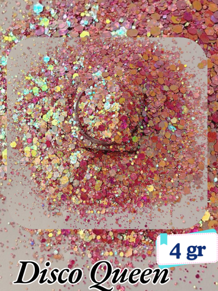 Epoksi- Mum-Makyaj-Tırnak-Sabun Simi Pulu Glitter Disco Queen 4 gr