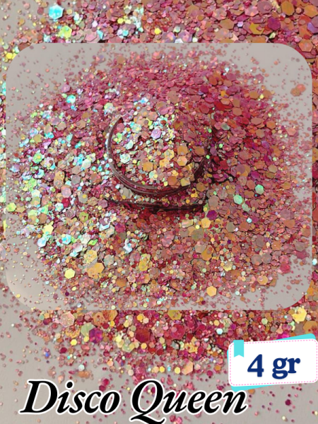 Epoksi- Mum-Makyaj-Tırnak-Sabun Simi Pulu Glitter Disco Queen 4 gr