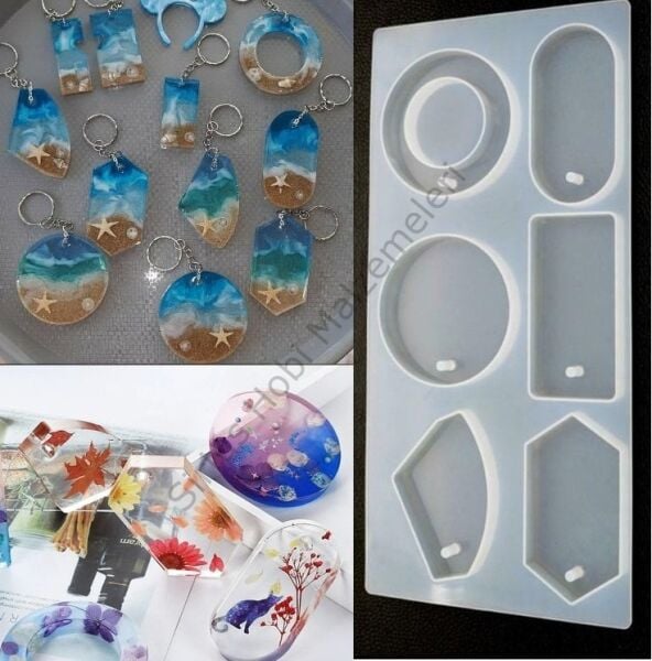 Epoksi Kolye Magnet Anahtarlık Kalıbı