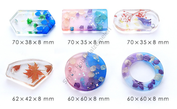 Epoksi Kolye Magnet Anahtarlık Kalıbı