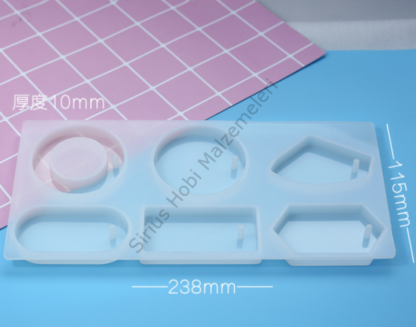 Epoksi Kolye Magnet Anahtarlık Kalıbı