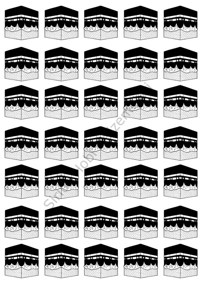 Epoksi Reçine Magnet Anahtarlık Umre Kabe Asetat Baskısı 3.9x3.9 cm A4 Boyutundadır