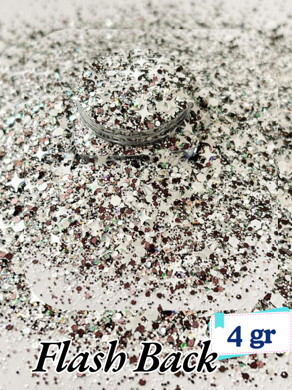 Epoksi- Mum-Makyaj-Tırnak-Sabun Simi Pulu  Flash Back 4 gr