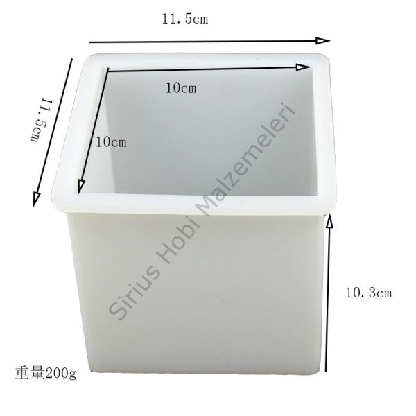 Epoksi 10 Cm Büyük Küp Kalıbı
