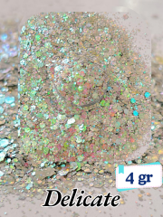 Epoksi- Mum-Makyaj-Tırnak-Sabun Simi Pulu Glitter Delicate 4 gr