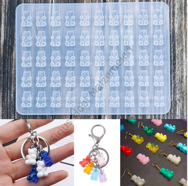 Epoksi Reçine Jelibon Haribo Ayıcık Silikon Kalıbı