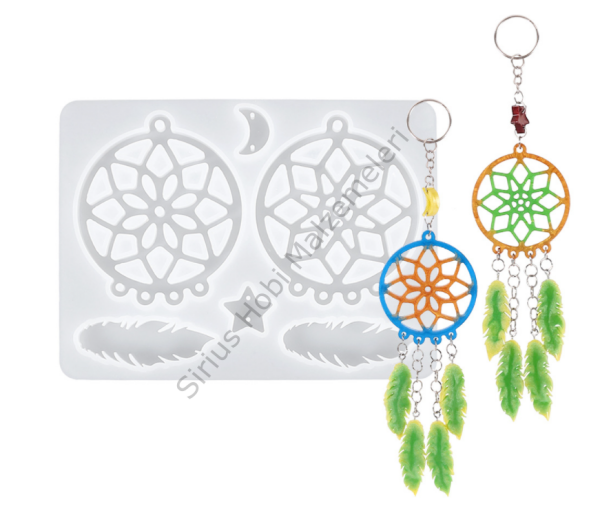 Epoksi Rüya Avcısı Anahtarlık Kalıbı