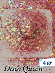 Epoksi- Mum-Makyaj-Tırnak-Sabun Simi Pulu Glitter Disco Queen 4 gr